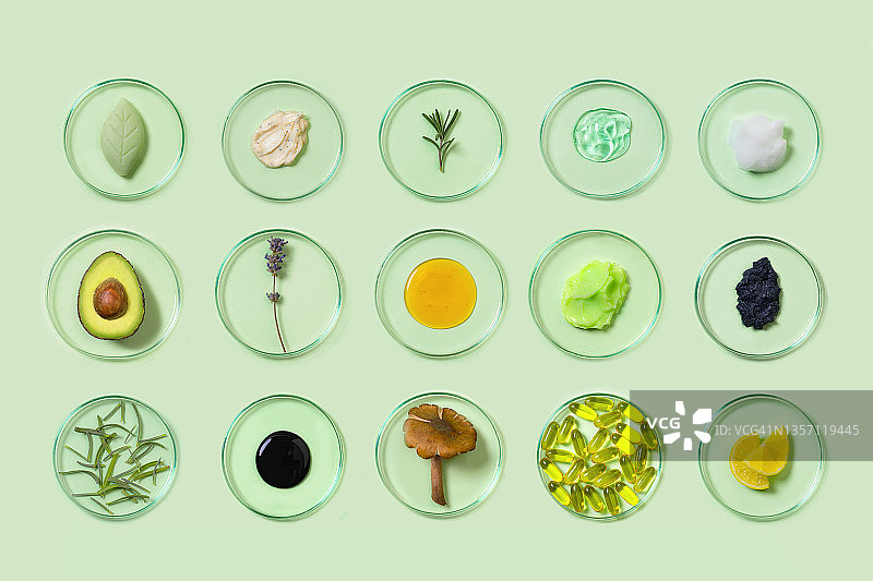 植物有机化妆品概念图片素材