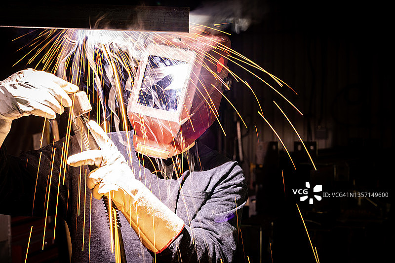 焊工肖像图片素材