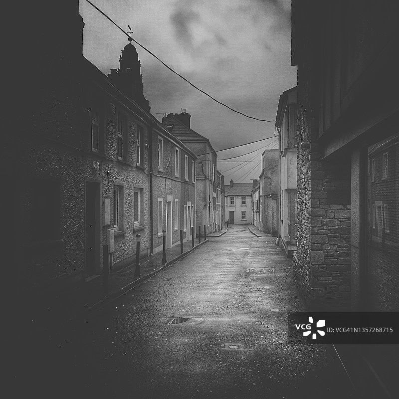 科克市的城市内部街道，爱尔兰图片素材