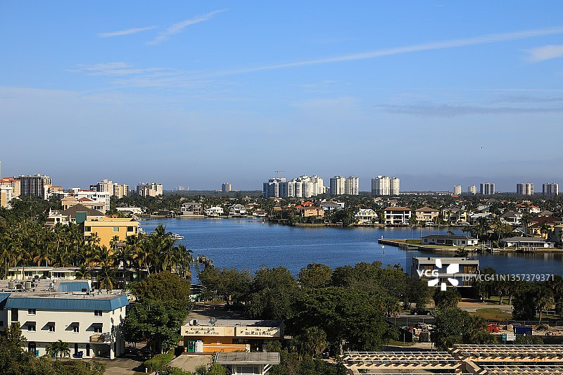 佛罗里达海岸的内陆水道图片素材