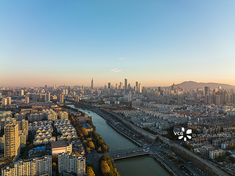 现代城市航拍图片素材