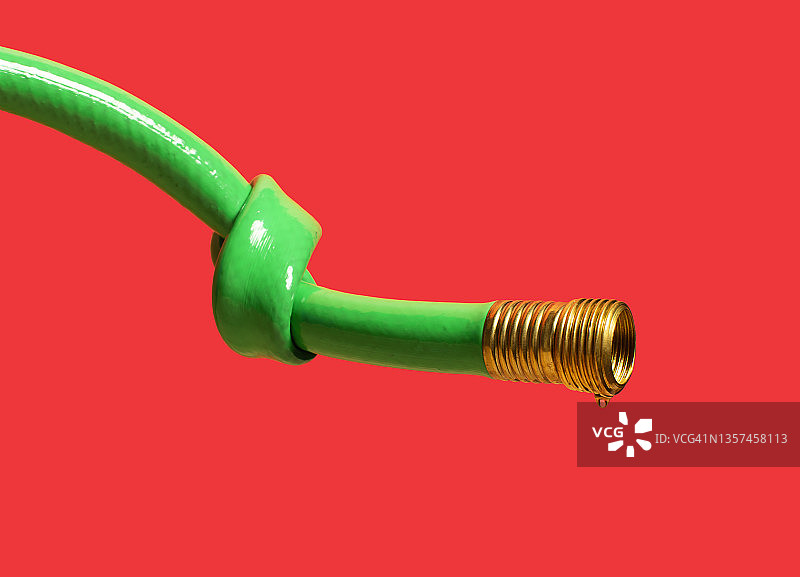 打结的软管：供应链问题图片素材