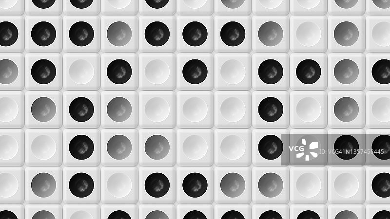 具有黑色、灰色和白色凹面的盒子图片素材