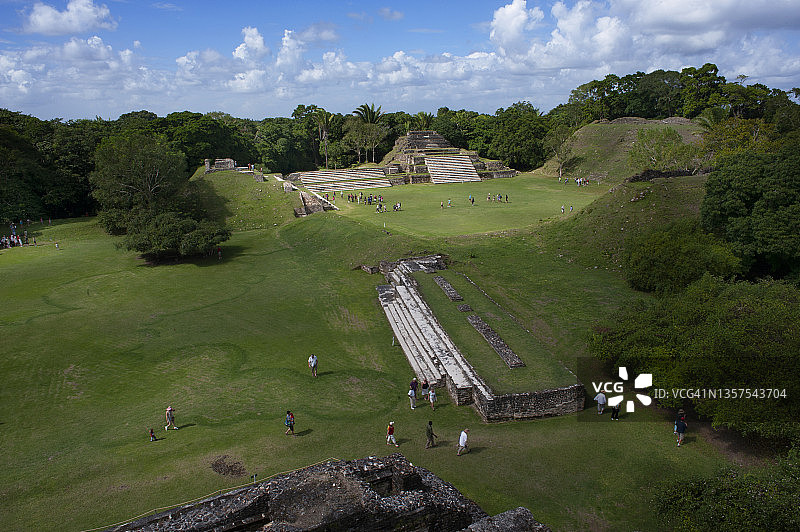 伯利兹阿尔顿哈的玛雅遗址图片素材