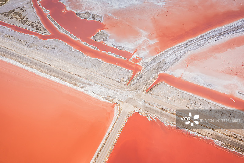 吉罗盐场航拍图片素材
