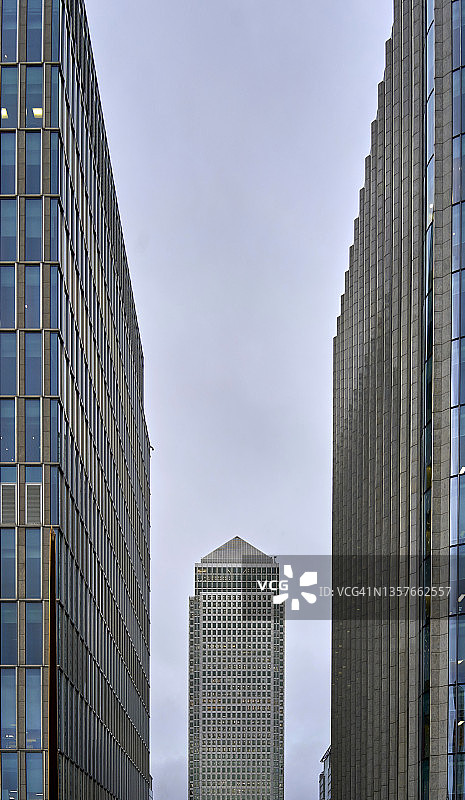 伦敦金丝雀码头金融中心图片素材