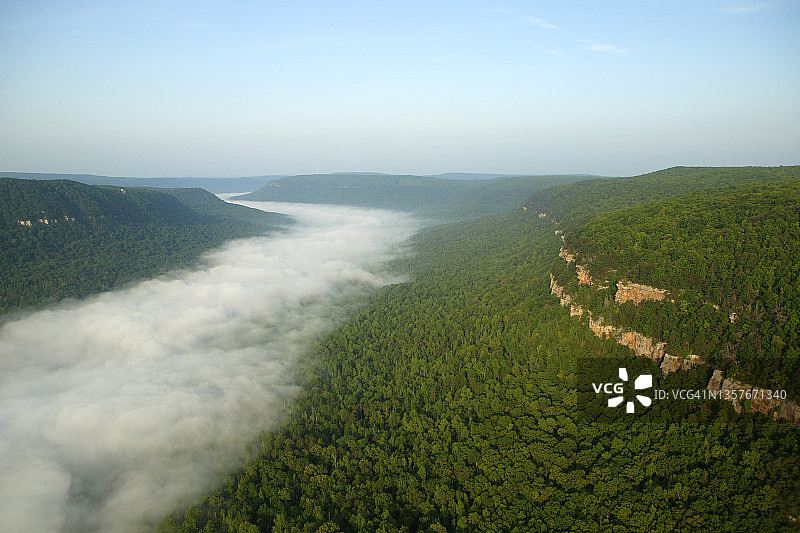 砂岩攀岩区航拍图片素材
