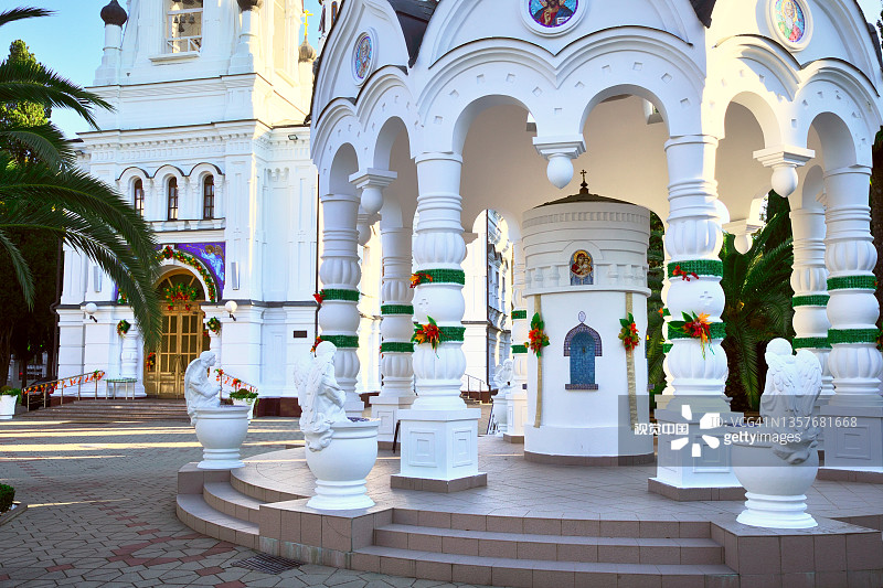 天使长米迦勒东正教大教堂图片素材