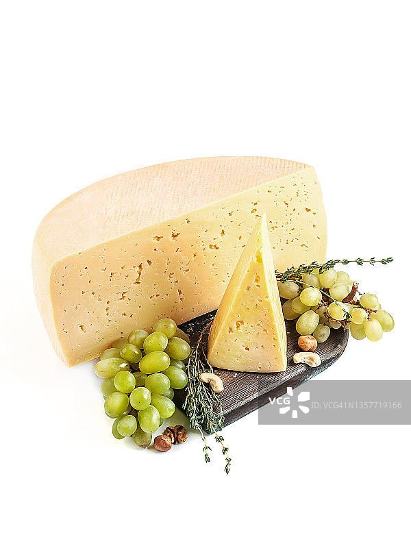白色背景奶酪切块特写食物摄影图片素材