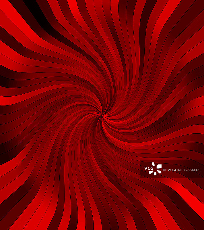 红色扭曲线条消失的涡旋图片素材