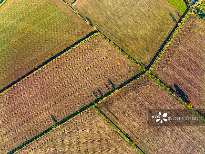 英格兰广阔的耕地图片素材