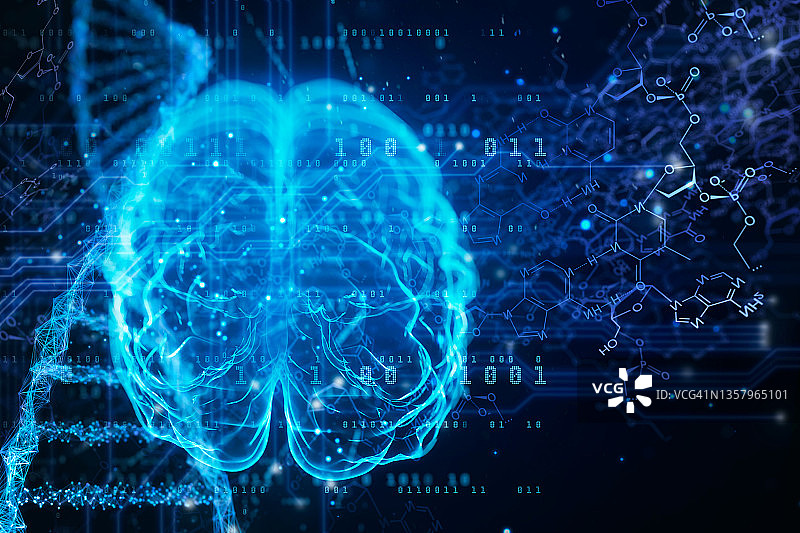 神经技术大脑图片素材