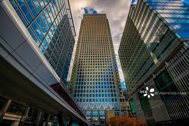 英国伦敦金丝雀码头高级景观图片素材