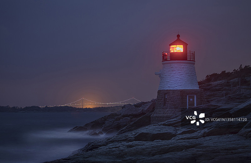 城堡山的黄昏图片素材