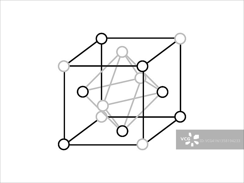 立体晶格图片素材
