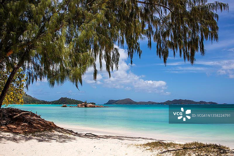 梦幻海滩，科特迪瓦，普拉兰岛，塞舌尔图片素材