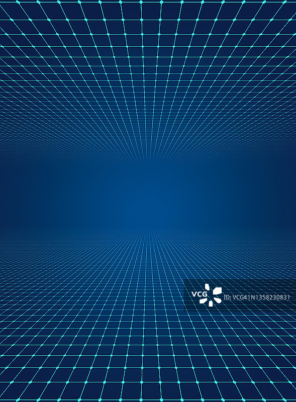 3D虚拟现实网格线框图片素材