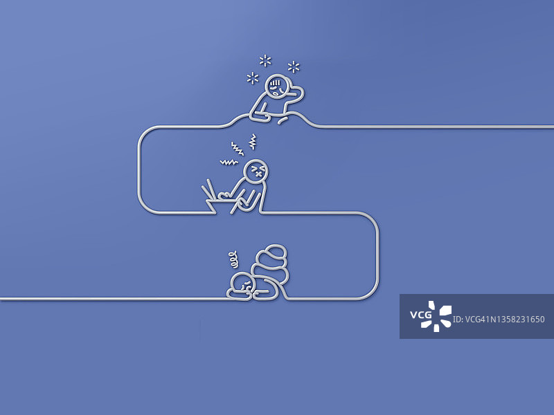 线条、表情符号、插画、3D图片素材