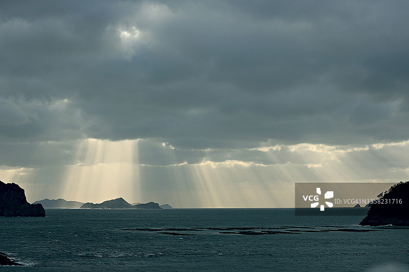 韩国珍岛海景图片素材