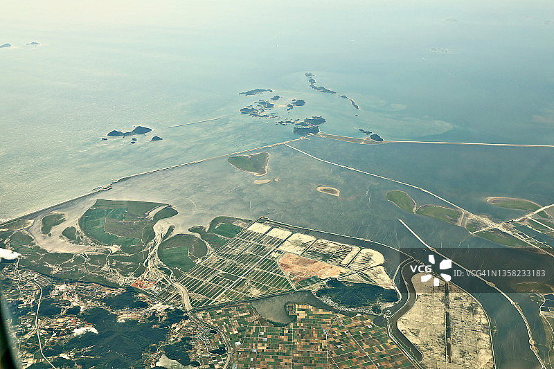 韩国西海岸航拍景观图片素材