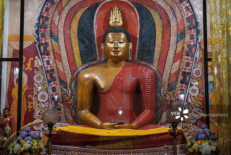 康提马尔瓦图摩诃毗诃罗耶寺的美丽佛像（斯里兰卡）图片素材