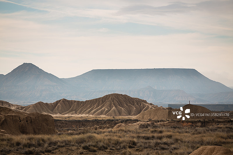 西班牙纳瓦拉巴尔德纳斯雷亚莱斯沙漠图片素材