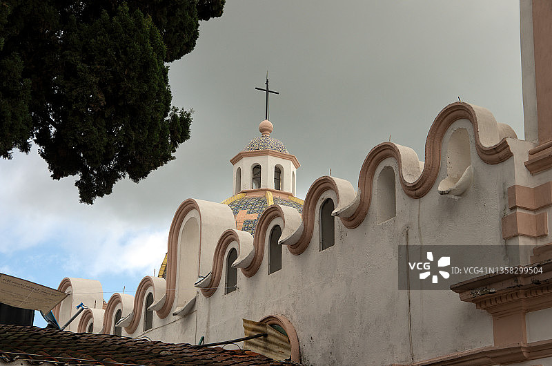 墨西哥格雷罗州塔斯科德阿拉尔孔查瓦列塔基督宝血堂区图片素材