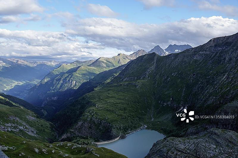 格罗斯格洛克纳高山公路玛格丽策水库图片素材