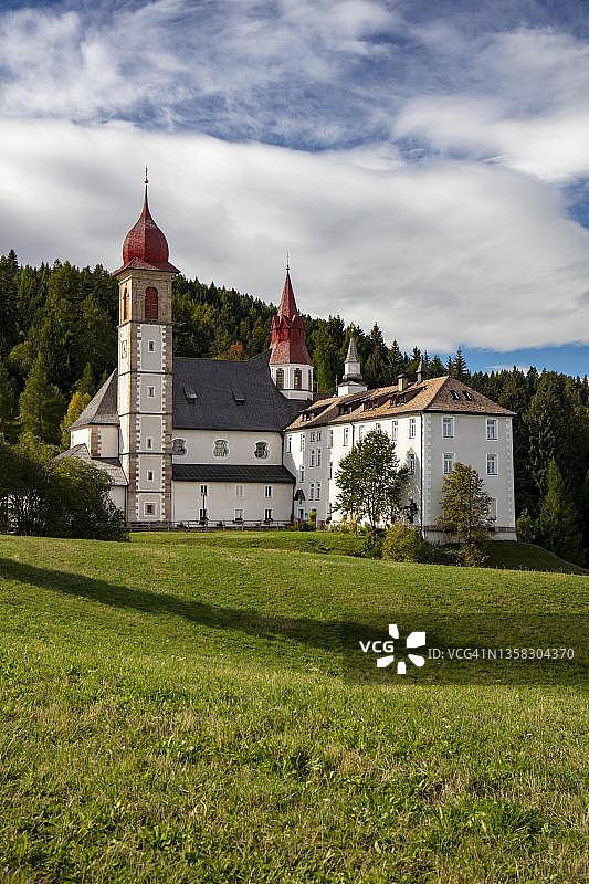 意大利南蒂罗尔玛丽亚魏森施泰因修道院图片素材