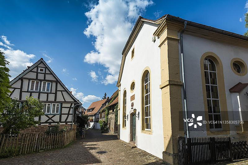 德国黑森州奥登瓦尔德米切尔施塔特老犹太教堂图片素材