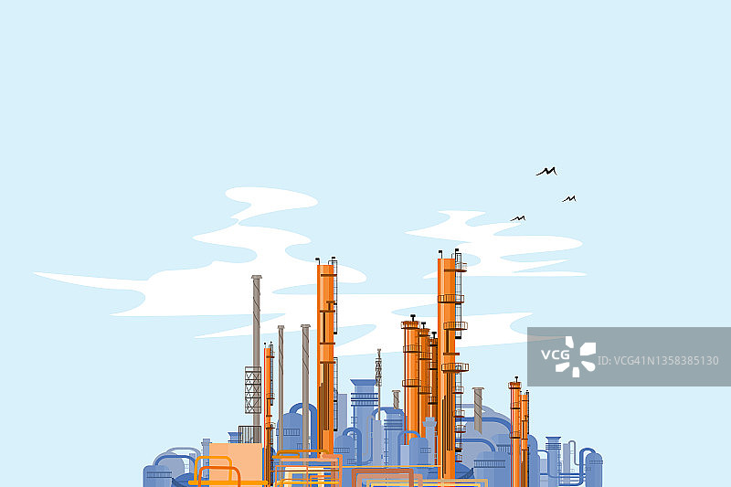 石油化工厂能源概念图图片素材