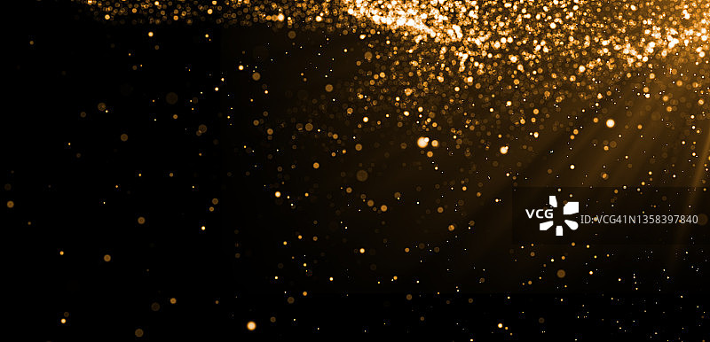 闪耀的金色粒子图片素材