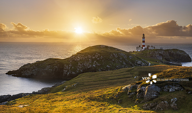 艾琳格拉斯灯塔，苏格兰哈里斯岛图片素材