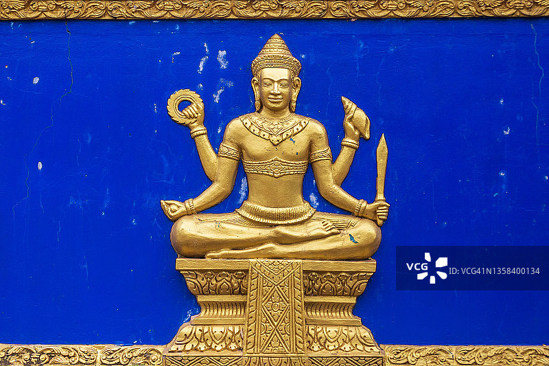 西哈努克市墙上的浅浮雕（柬埔寨）图片素材