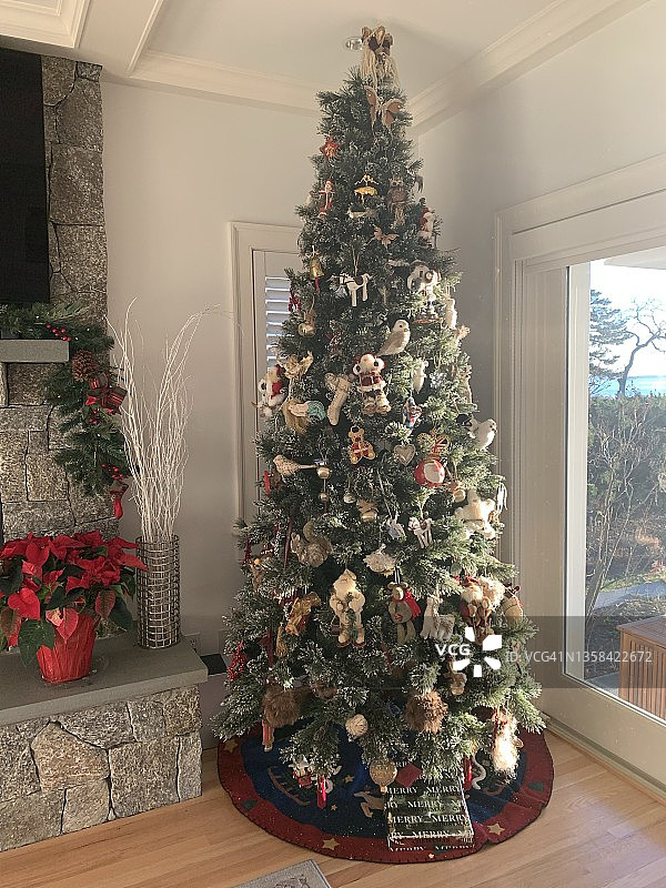 装饰圣诞树图片素材