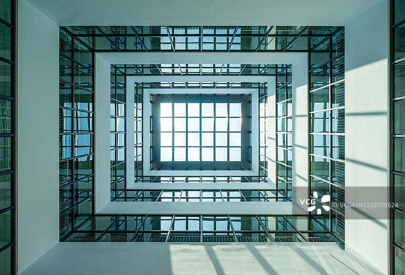 玻璃走廊图片素材