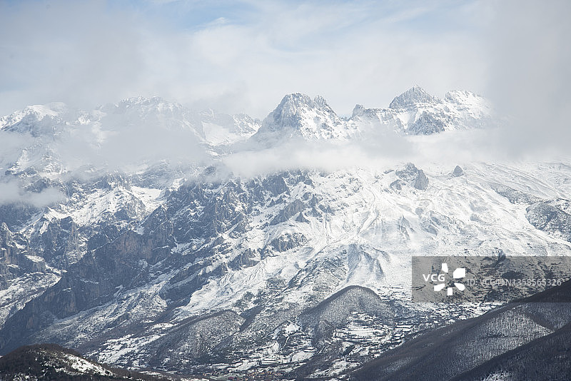 冬季的欧洲山峰国家公园（西班牙北部）图片素材