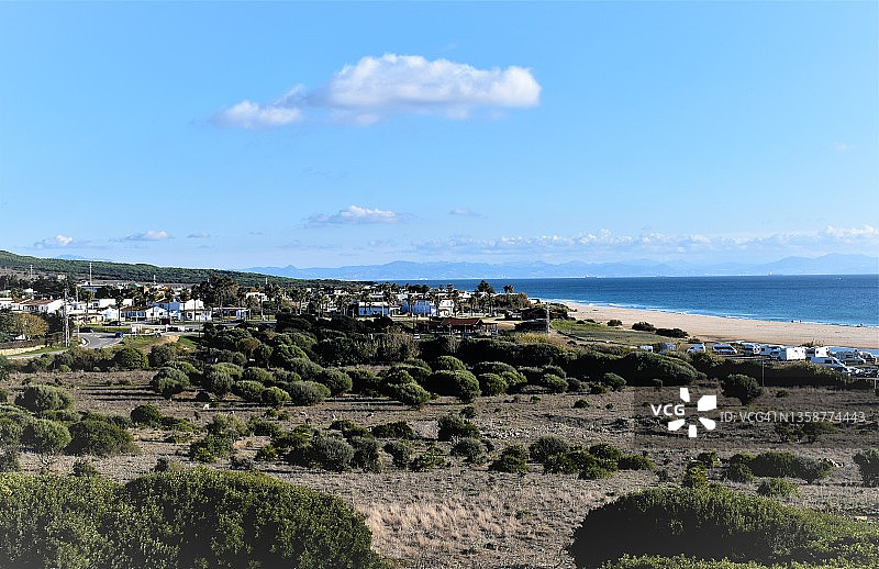 塔里法海滩景色图片素材