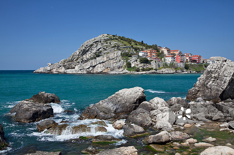 黑海上的阿马斯拉村庄图片素材