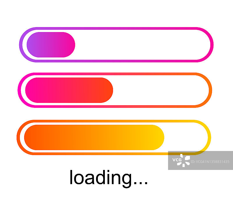 加载进度条插画图片素材