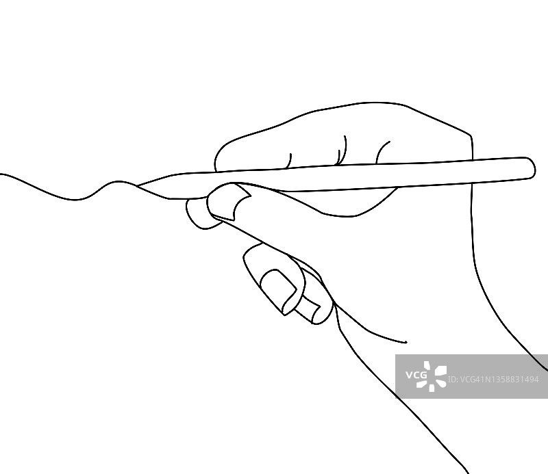 一笔画线条插画图片素材