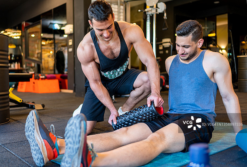 与教练的私人训练图片素材