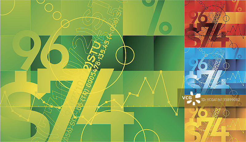 彩色金融背景图片素材