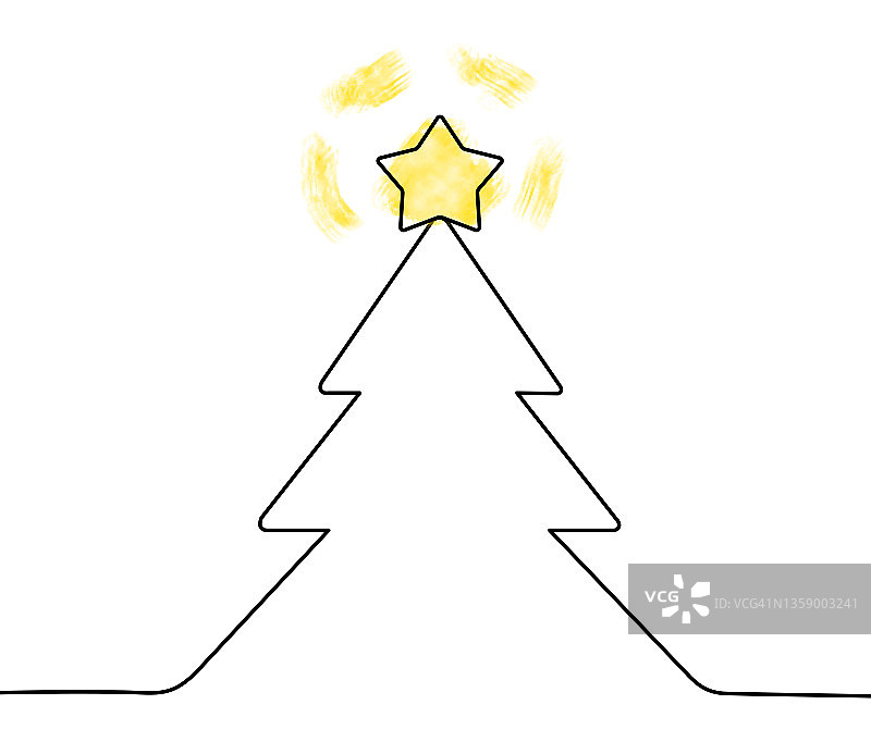 圣诞节氛围插画图片素材