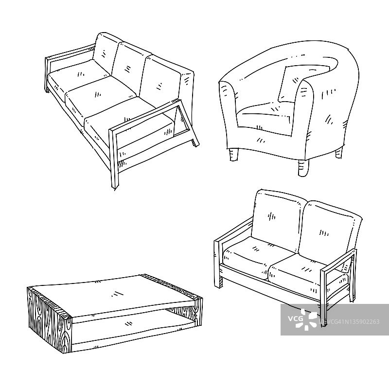 家具草图图片素材