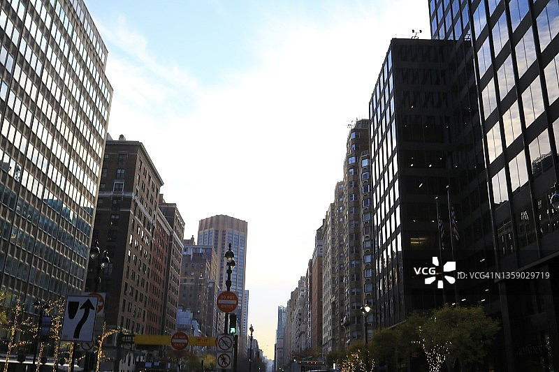 纽约市曼哈顿中城图片素材