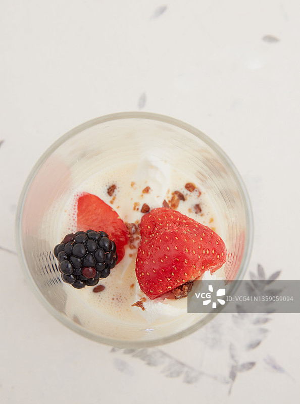 香草奶油甜点图片素材