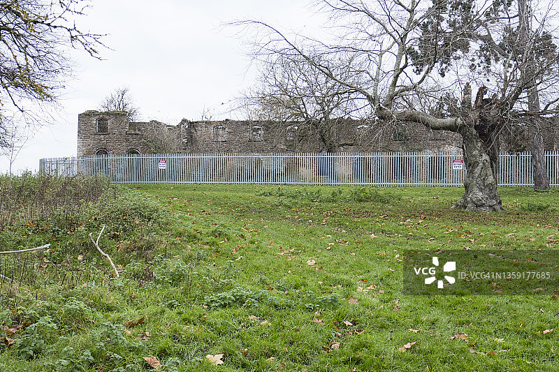 皮尔斯菲尔德庄园遗址，位于蒙茅斯郡，威尔士图片素材