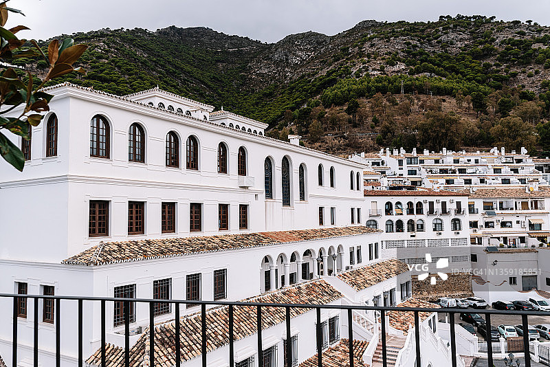 马拉加米哈斯安达卢西亚村庄风光图片素材