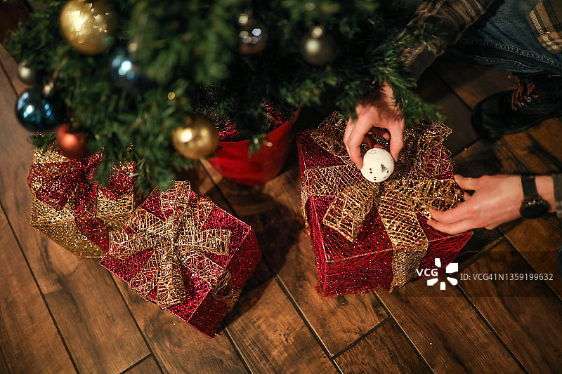 装饰圣诞树图片素材